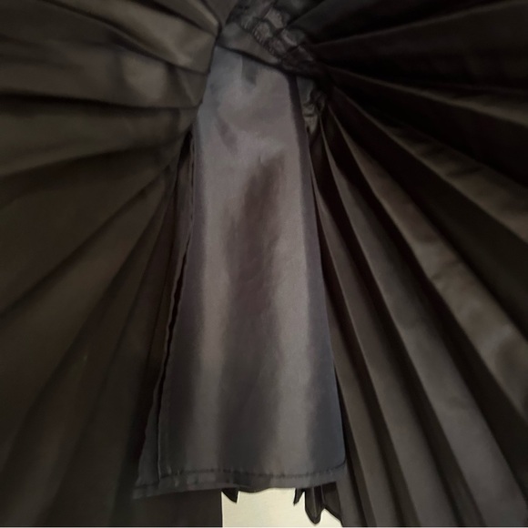 Banana Republic Black Pleated Strapless Lace Dress - Picture 14 of 14